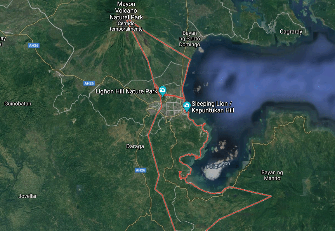 Mapa turístico de Legazpi