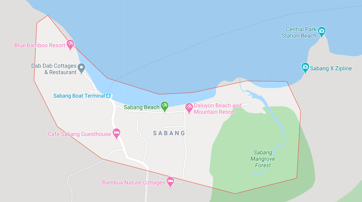 Dónde está Sabang, Filipinas